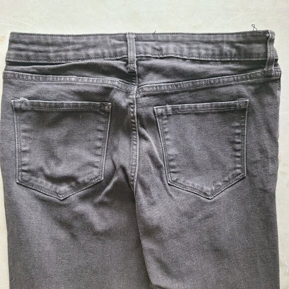 Old Navy Rockstar Super Skinny Black Jeans Womens Size 6 Distressed Stretch - Picture 5 of 8